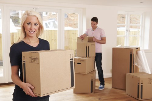 Careful loading for flat removals in South Wimbledon