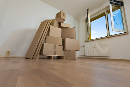 Local team collecting office furniture in South Wimbledon