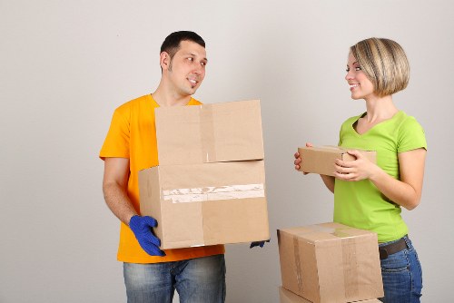 Commercial moving van service supporting a South Wimbledon business relocation