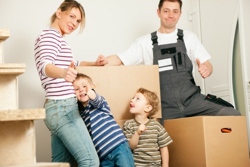 Moving team handling furniture in South Wimbledon
